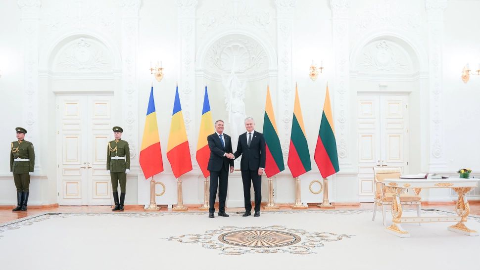 Klaus Iohannis, decorat de președintele Lituaniei. Ce distincție a primit șeful statului român