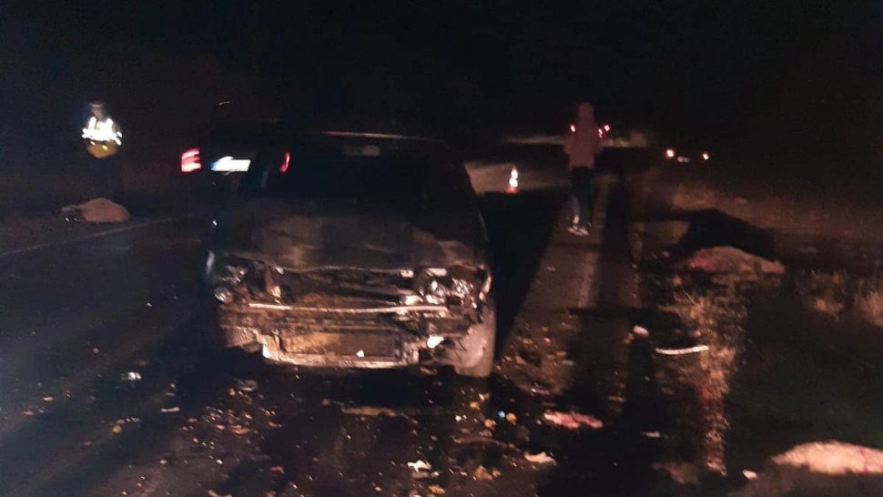 Turmă de oi, lovită în plin de o mașină. Două persoane sunt rănite (video)