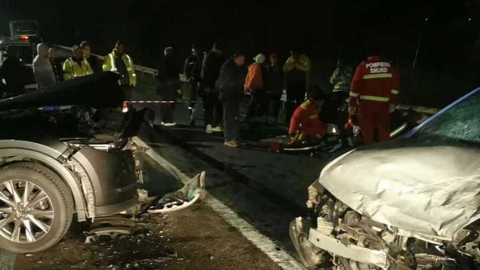 Accident TERIBIL în Teleorman. Un şofer băut a lovit un biciclist, după care maşina sa a ricoşat în alt autoturism
