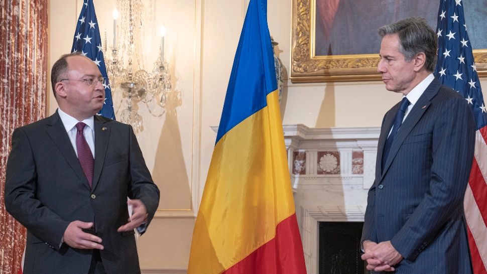 Antony Blinken, scrisoare către Bogdan Aurescu - Șeful diplomației americane vrea cooperare pentru a răspunde amenințărilor Rusiei