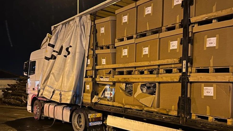 Substanțe încadrate în categoria precursorilor de droguri, printre mărfurile aflate într-un automarfar înmatriculat în Ucraina