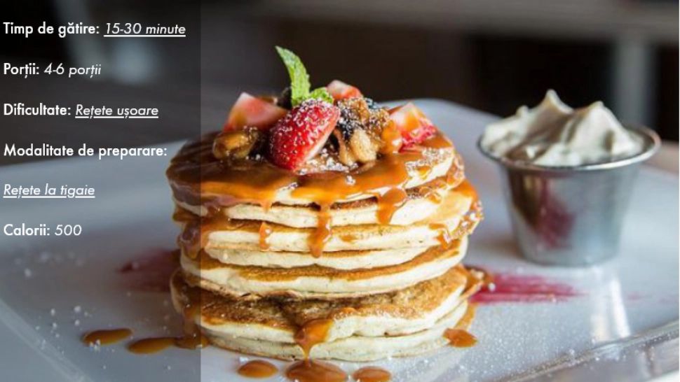 Clătite la sticlă: cea mai rapidă rețetă. Sunt gata rapid iar rezultatul este delicios!