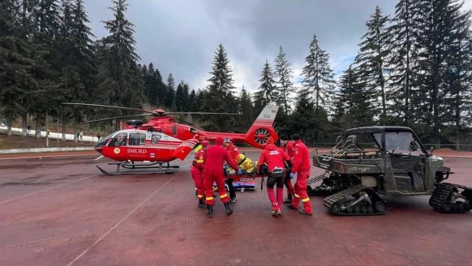 Braşov: Adolescentă rănită grav în urma unui accident în Masivul Postăvaru - S-a cerut intervenția elicopterului SMURD