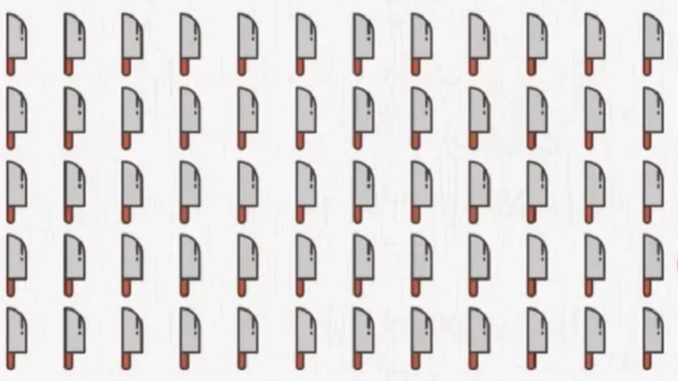 Provocarea geniilor: găsește cuțitul fără pereche în 10 secunde! Testul de atenție pe care mai nimeni nu-l trece