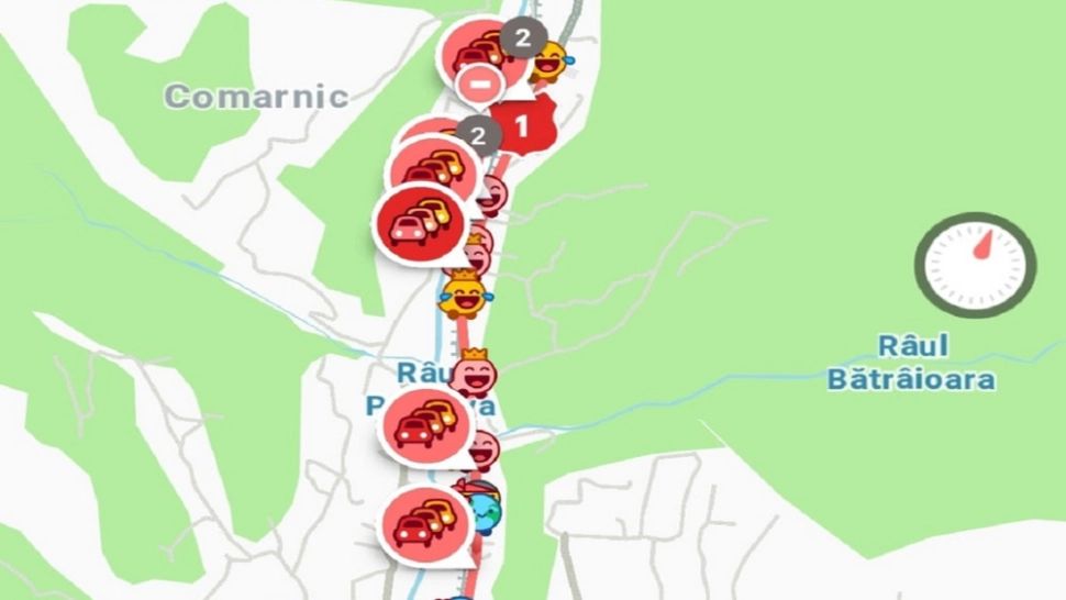 Trafic de coșmar pe Valea Prahovei! Se circulă în coloană în zona stațiunilor și la Posada-Comarnic