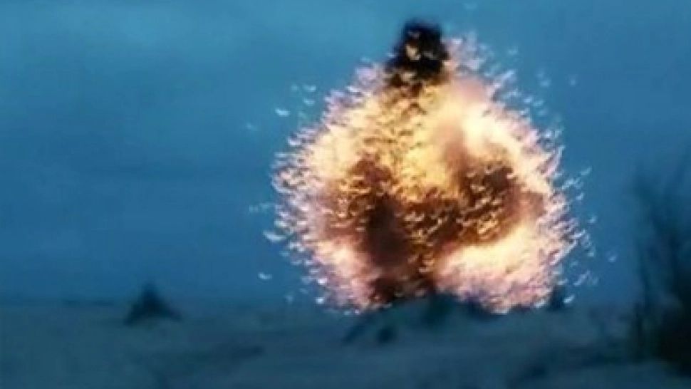 Mina marină de pe plaja din Sfântu Gheorghe a fost distrusă. Apelul lansat de Statul Major al Forțelor Navale Române