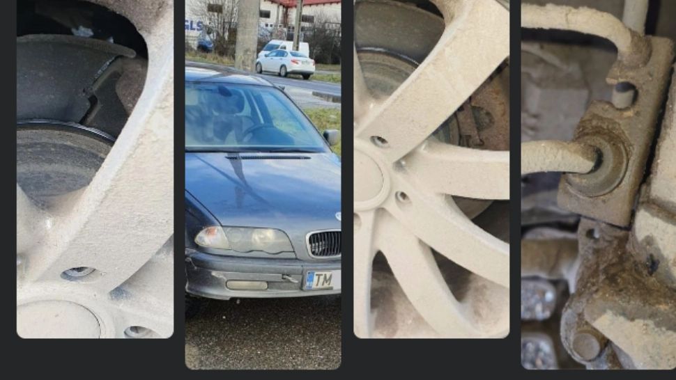 Polițiștii și inspectorii RAR au avut un șoc. Un șofer și-a scos discurile de frână și circula pe șosele - FOTO