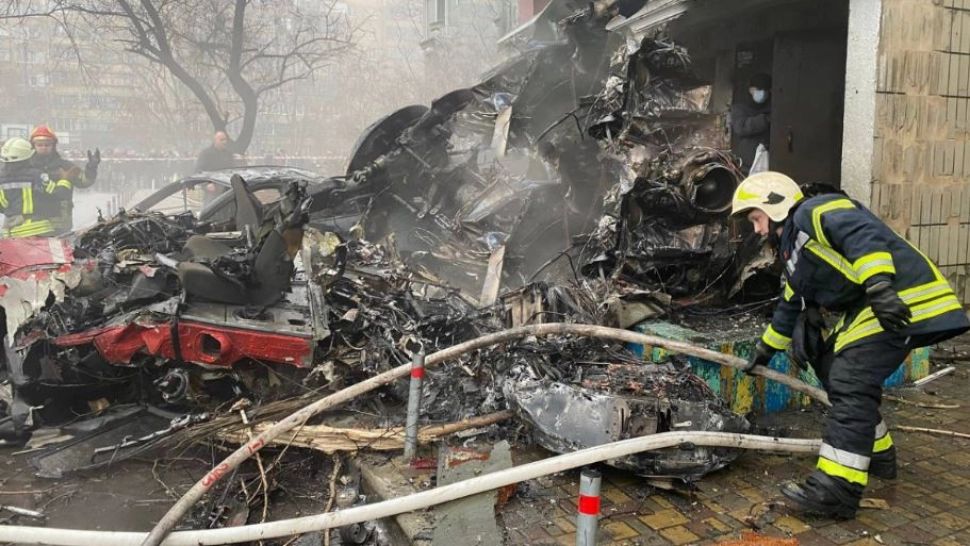 Cauze ale prăbușirii elicopterului în care se afla ministrul ucrainean de interne - Tragedie în care au murit 18 persoane