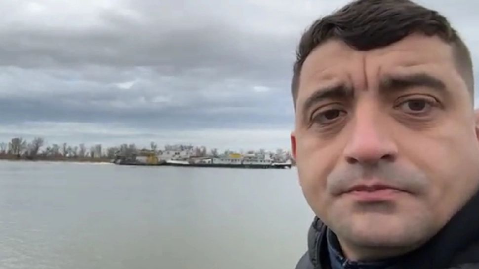 George Simion, în "inspecție" pe canalul Bâstroe. Ce a descoperit liderul AUR - VIDEO