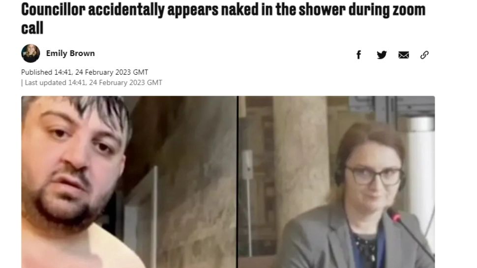 Consilierul local care s-a filmat în duș a ajuns faimos peste hotare. Cum râd britanicii de politicianul dezbrăcat