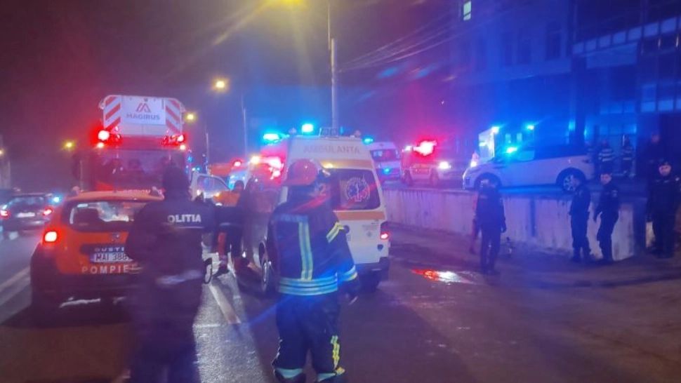 Incendiu la un spital privat din Cluj, a fost activat planul roșu de intervenție. Zeci de pacienți evacuați - VIDEO