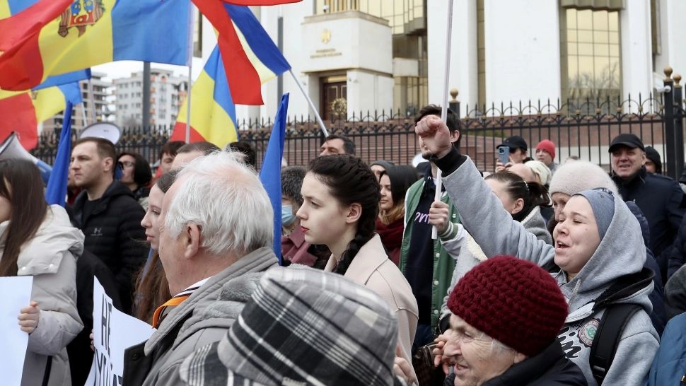 Un nou val de proteste în Chișinău. Participanții, activiști pro-Rusia din „Mișcarea pentru popor”