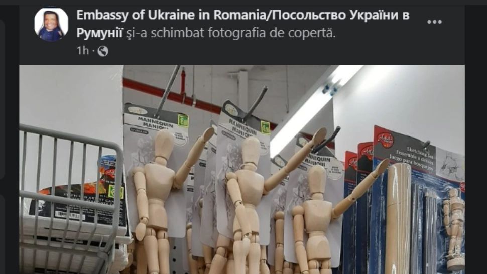 Pagina de Facebook a ambasadei Ucrainei la București a fost spartă