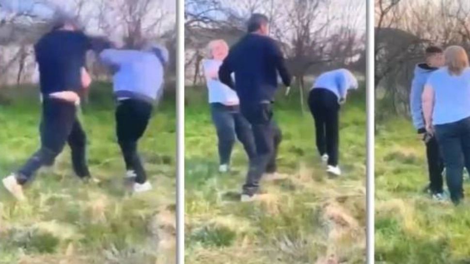 Soțul unei consiliere USR din Timiș, filmat când bate un adolescent. Consiliera a intervenit de partea agresorului