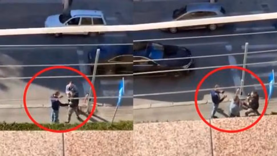 Bătaie în toată regula pe stradă, la Târgu Jiu - 2 șoferi s-au ales cu dosar penal după ce și-au împărțit pumni și picioare - VIDEO