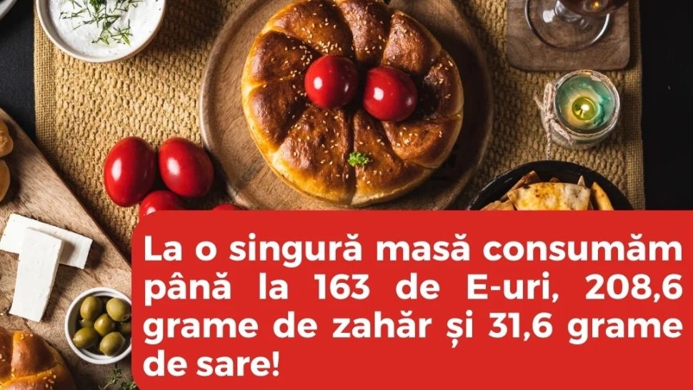 OTRAVA din farfurie. ALERTĂ InfoCons: Masa de Paşte poate conţine până la 163 E-uri