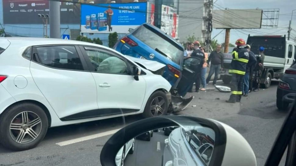 Principesa Sofia, implicată într-un accident pe DN1, la ieșirea din Otopeni: O mașină a fost proiectată pe separatorul de sensuri