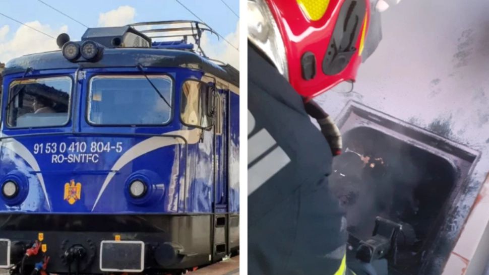 Un tren de călători a luat foc într-o gară din Cluj! Peste 100 de persoane s-au autoevacuat - Incidentele se țin lanț pe calea ferată