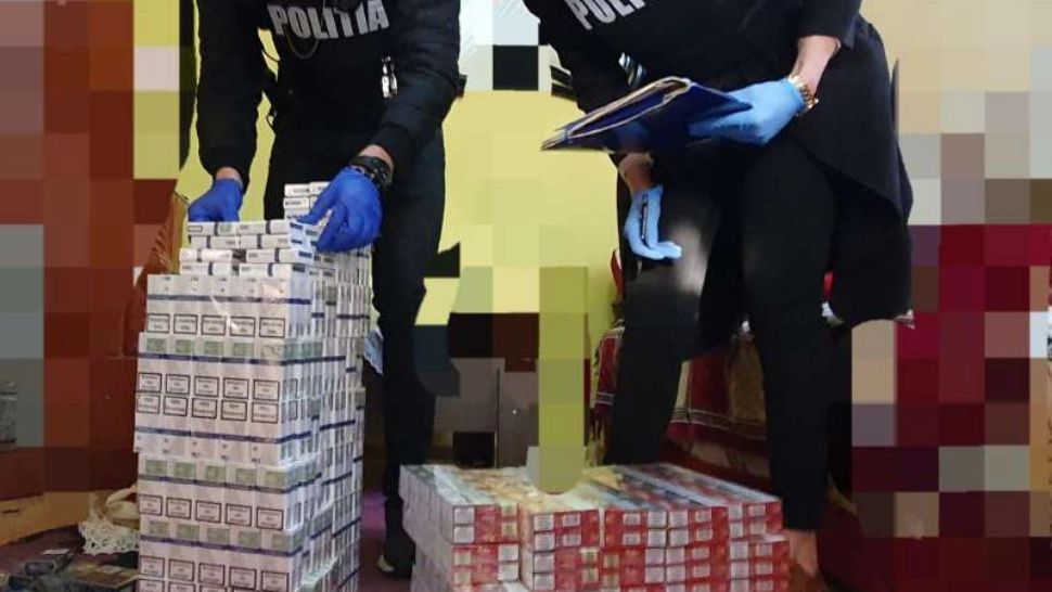 Percheziţii ample într-un dosar de contrabandă cu ţigări. Peste 40.000 de pachete ai fost confiscate