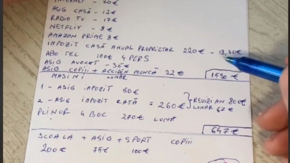 Cheltuile lunare ale unui român din Germania i-au uimit pe compatrioții din țară. „Mai bine în România!” 