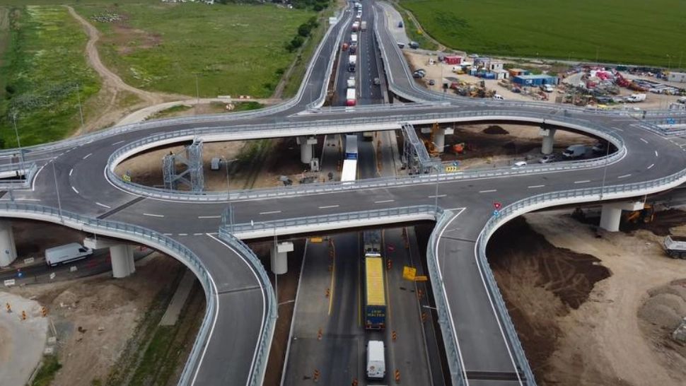 Pasajul Olteniței-Popești Leordeni a fost deschis circulației sâmbătă, la ora 10:00 - Imagini de pe Centura Capitalei