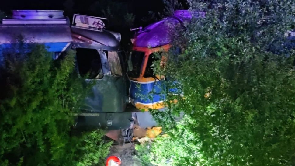 Accident feroviar - Două locomotive s-au ciocnit între Videle și Giurgiu - Circulația feroviară este întreruptă