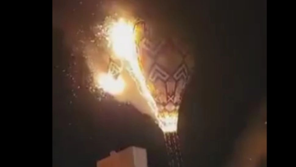 Balon cu aer cald, mistuit de flăcări în Elveţia! 7 răniţi, între care 3 grav - Imagini dramatice - VIDEO