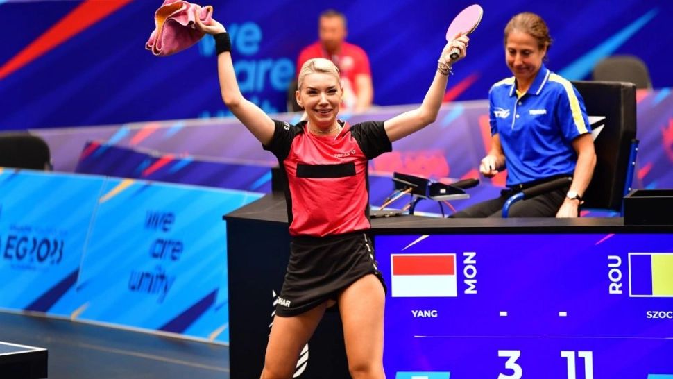  Bernadette Szocs , aur la tenis de masă, la Jocurile Europene din Polonia