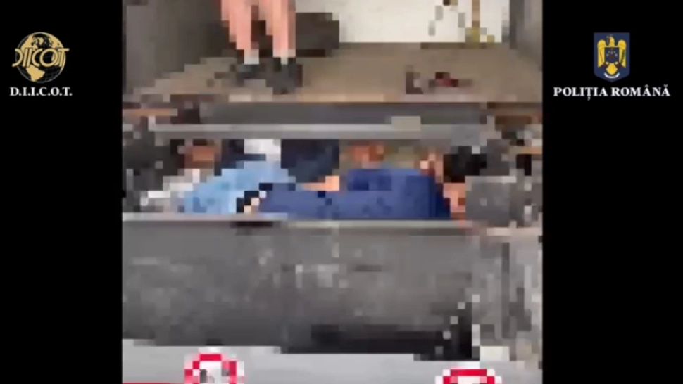 Condiții inumane de transport pentru șase migranți: ascunși în cuști metalice sudate sub șasiul unor camioane. BCCO a intrat pe fir 