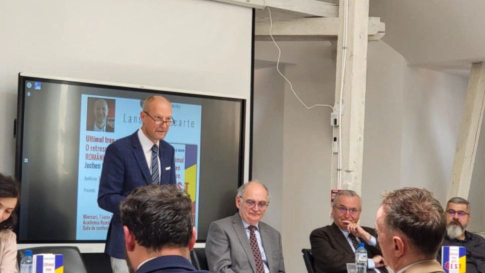 UMPMV: Lansarea volumului ”Ultimul tren spre Vest. O retrospectivă a aderării României la UE” de Jochen M. Richter