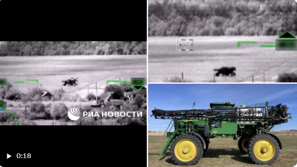 Armata rusă se laudă că a distrus un tanc Leopard. Experții spun că era de fapt un tractor și prezintă dovezi