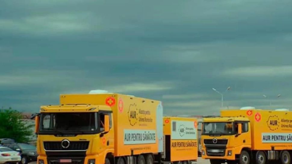 George Simion nu primește aviz pentru cabinetele medicale organizate în TIR-uri - Scandal AUR-Colegiul Medicilor Stomatologi