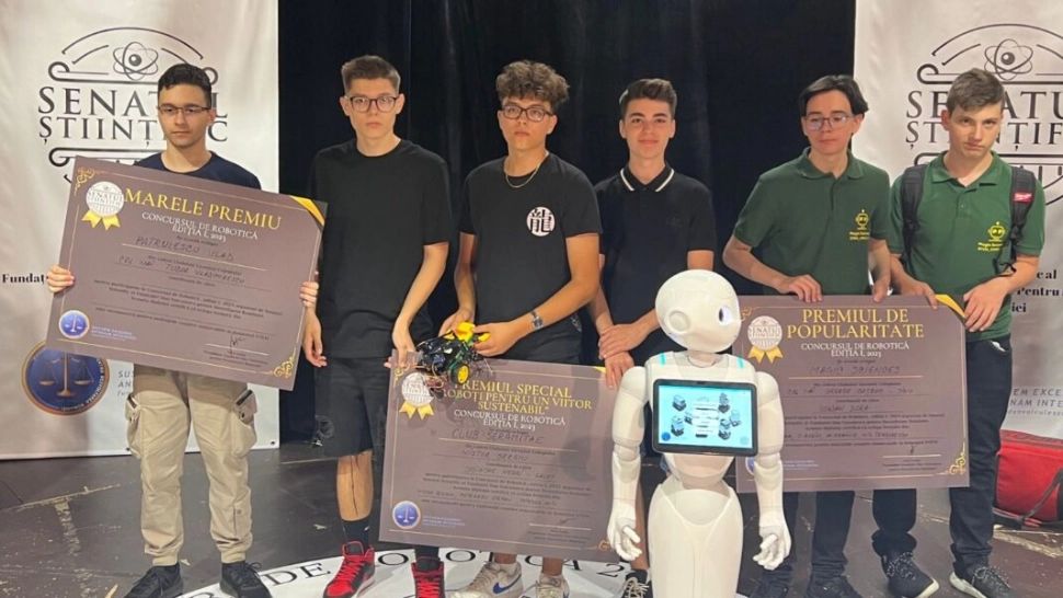 Cei mai buni roboți „made în România”, premiați la prima ediție a concursului de robotică organizat de Senatul Științific ai Fundației Dan Voiculescu pentru Dezvoltarea României