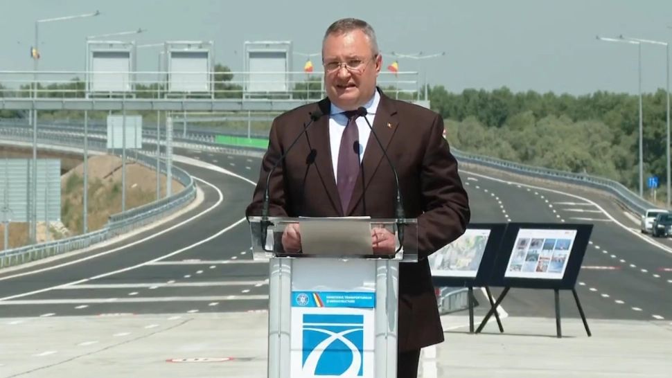 Nicolae Ciucă, la podul suspendat de la Brăila: „Este cel mai complex și cel mai important proiect românesc de infrastructură de după 1989”