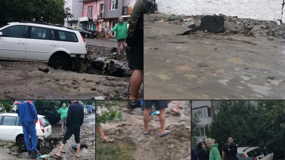 Imagini ca după război la Oravița. Străzi devastate de viituri, după un cod roșu de ploi - FOTO/VIDEO