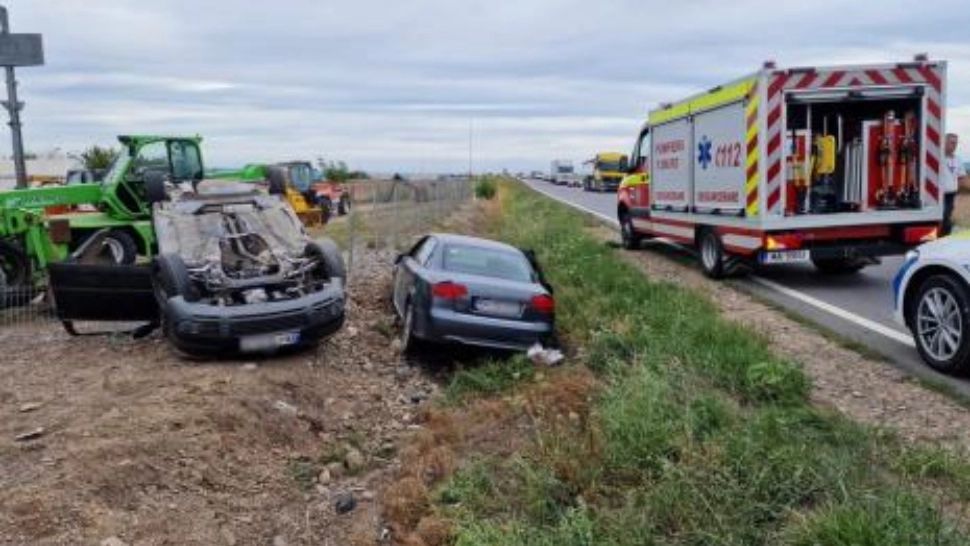 Accident cu 5 victime după o urmărire urmată de bătaie în trafic - Reglări de conturi între clanuri