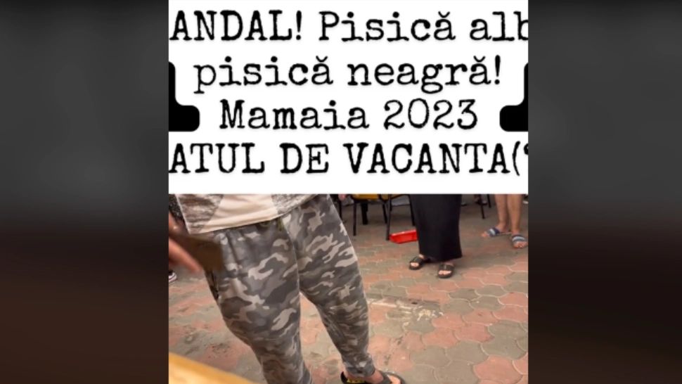 Scandal și circ la un control ANPC pe litoral. Mâncare gătită pe asfalt, oamenii au înjurat inspectorii și au aruncat în ei cu alimente