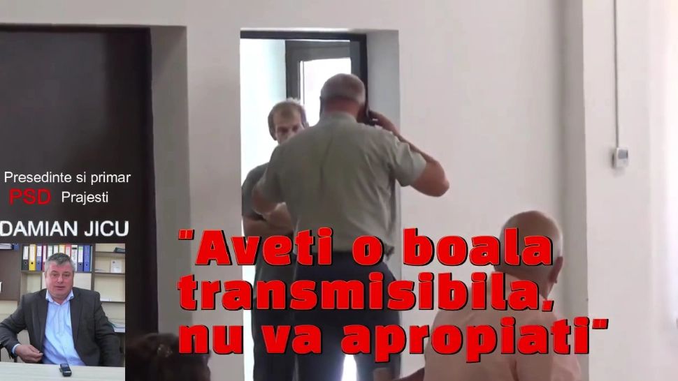 Scene ireale într-o primărie din Bacău. Un primar jignește o persoană cu probleme pe motiv că "SIDA se ia" - VIDEO
