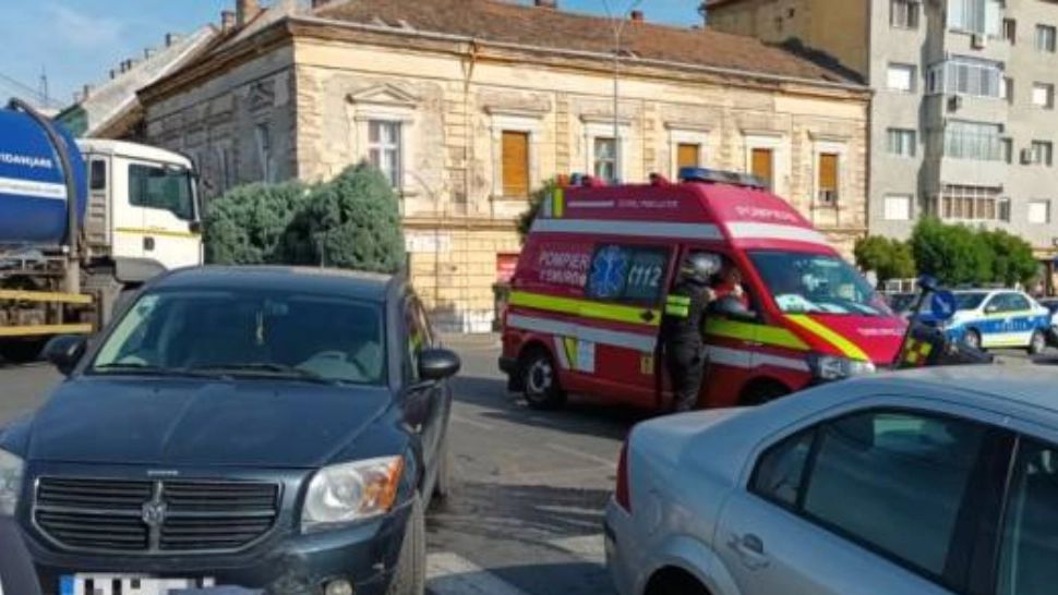 Accident grav în Timișoara: O femeie a fost rănită pe trecere din cauza unui șofer drogat - 2 mașini implicate - Incredibil ce s-a întâmplat