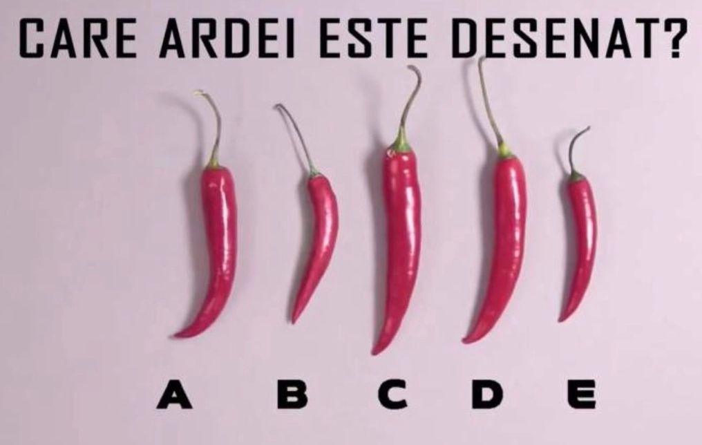 Testul de atenție pe care numai geniile îl rezolvă: găsește ardeiul desenat!