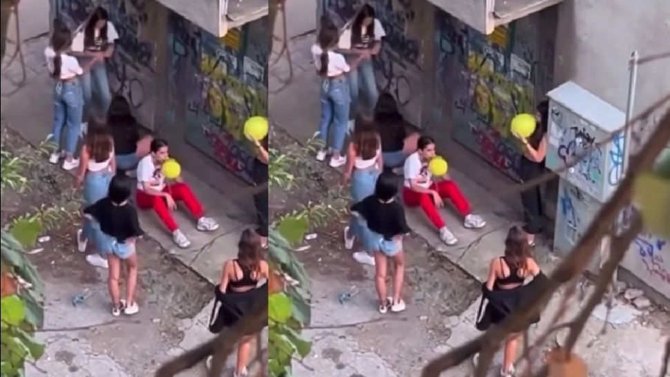 Anunțul surpriză al Poliței Române despre videoclipul viral cu elevele care se droghează dintr-un BALON -VIDEO