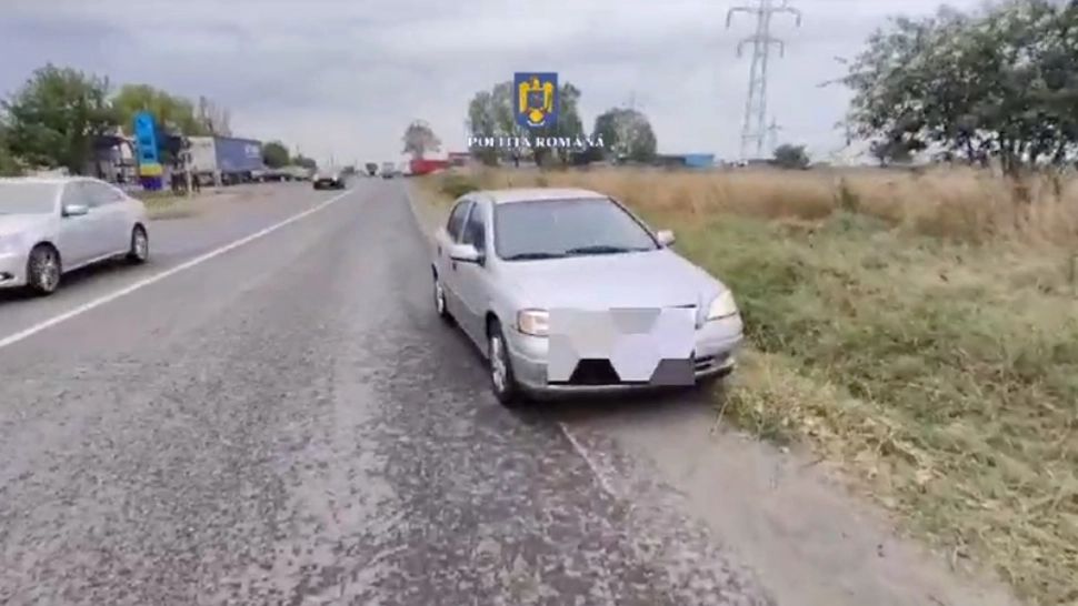 Șofer recalcitrant, încătușat la Galați, după ce a condus cu 180 km/h ca să scape de polițiști
