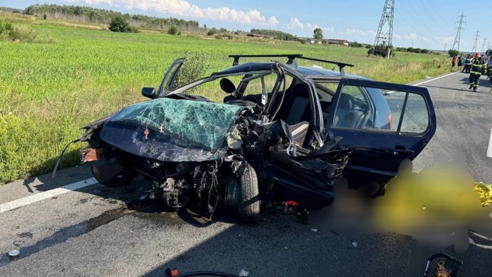 Accident violent cu victime multiple la stația de taxare Giurgeni, Constanța: O femeie a murit, alte 4 persoane grav rănite - Intervenție masivă