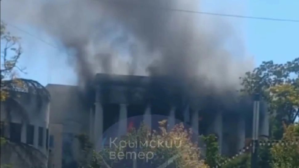 Ucraina a lovit și a distrus sediul Statului Major al Flotei Ruse de la Marea Neagră - VIDEO