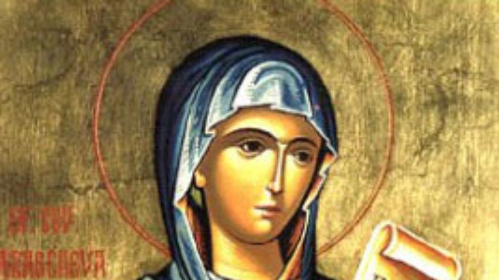 Sărbătoare 14 octombrie - Mare sărbătoare pentru creștini. Sfânta Parascheva - Cruce roșie