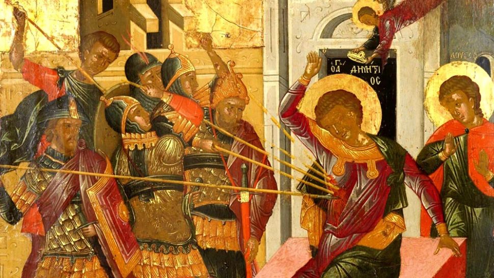 SĂRBĂTOARE 26 octombrie:  Sfântul Dimitrie Izvorâtorul de Mir - Cruce roșie în calendar