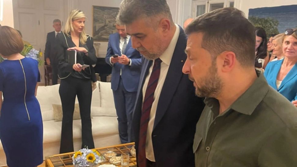 Marcel Ciolacu, vizită la Kiev - Întrevederi cu Zelenski, premierul Ucrainei şi şeful Radei 