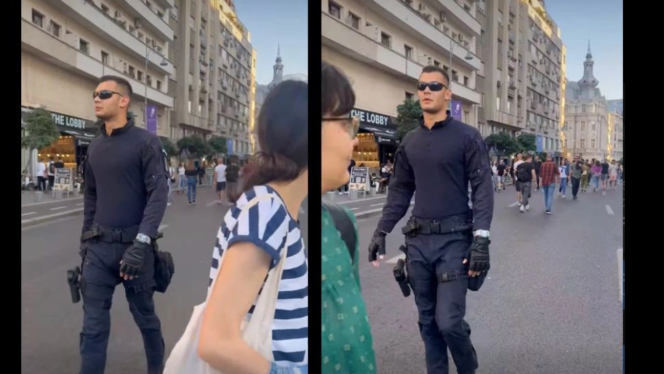 Cele mai bune glume la videoclipul cu sexy-jandarmul în noua uniformă. „L-ați luat de la prezentările de lenjerie ale lui Botezatu?"  