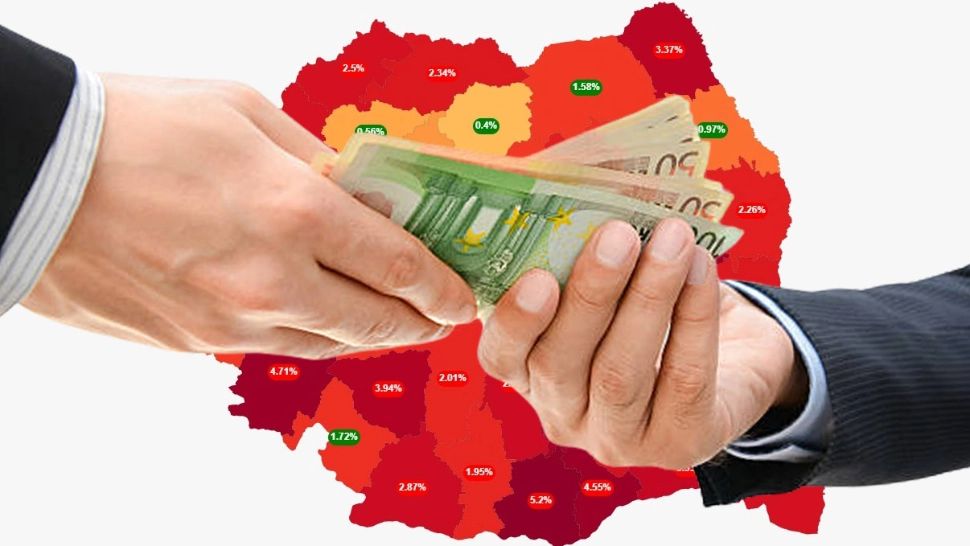 Harta șpăgilor din spitale, rezultate alarmante. „Cod roșu” în majoritatea zonelor. Care sunt județele campioane