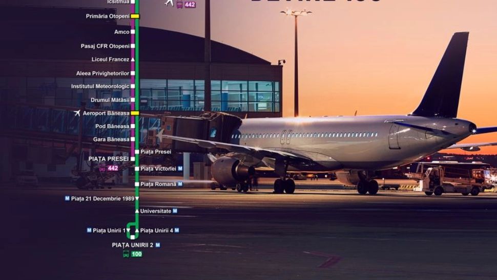 Linia 783 devine 100 și reduce timpul de călătorie spre aeroport - Anunțul lui Nicușor Dan